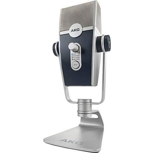 AKG Pro Audio Lyra Ultra-HD, Four Capsule, Multi-Capture Mode, USB-C Condenser Microphone for Recording and Streaming