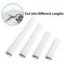 Kootek 118-Inch Cable Management Sleeves with Cable Ties, Neoprene Cable Organizer Cord Cover Wire Hider for TV Computer Office Theater (White, Large)