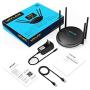 AC1200 Smart WiFi Router - WAVLINK 1200Mbps Touch Link Smart Dual Band Gigabit Wireless Internet Router,5Ghz + 2.4Ghz with 4x5dBi Omni Directional Antennas WiFi Router for Online Game&HD Video