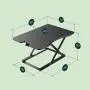 Zinus Tina Smart Adjust Standing Desk / Adjustable Height Desktop Workstation / 32'' x 22'' / Black