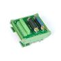 Electronics-Salon DB25 D-SUB DIN Rail Mount Interface Module, Male/Female, DSUB Breakout Board.