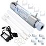 boeray 6W 0.5 GPM Whole House Water Clean System with 2 pcs Lamp,1 pcs Quartz Sleeve 1 pcs Electronic Ballast