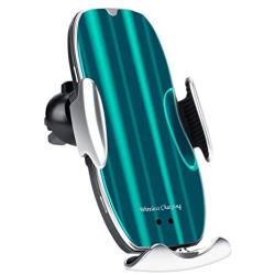 Wireless Car Charger, 10W Auto-Clamping Qi Fast Charging Car Mount Charger Air Vent Phone Holder for iPhone 12/12 Pro/SE/11/11 Pro/11 Pro Max/XS Max, Galaxy S20/S20 Plus/Note10, All Smartphone