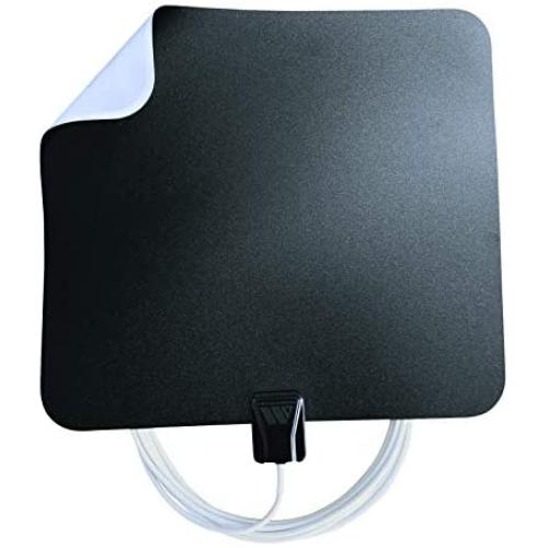 Winegard FL5500A FlatWave Amped Digital HD Indoor Amplified TV Antenna (4K Ready / ATSC 3.0 Ready / High-VHF / UHF), 60 Mile Long Range