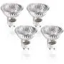 ETOPLIGHTING 4 Pack 50W GU10 Halogen Compact Size High Efficiency Flood Light Bulb 50 Watts 120V, Bright Output Soft White, Glass Cover & Dimmable, Warm White for Indoor and Outdoor, APL2185