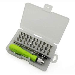 Buspoll Small Screwdriver Sets (32 in 1) suitable for repairing all laptops, mobile phones, and other electronic products. (Only works on micro projects)