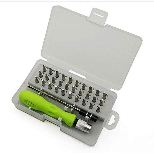 Buspoll Small Screwdriver Sets (32 in 1) suitable for repairing all laptops, mobile phones, and other electronic products. (Only works on micro projects)
