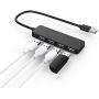 4-Port Ultra-Thin USB 2.0 HUB hub Flat one with Four USB Splitter Extender
