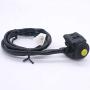 Taiss Motorcycle Kill Stop Waterproof Push Button Switch Bicycle Bike ATV Dirt 12v 7/8″(22mm) Handlebar Universal Yellow Dots Horn Button F016-Y