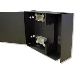 Lynn Electronics Fiber Optic Wall Mount Enclosure Box, holds 2 LGX footprint panels or modules for a maximum capacity of 48 fibers
