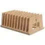 MobileVision Bamboo Device Organizer for Smartphones, Tablets and Laptops, 10 Slots