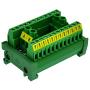 OONO DIN Rail Mount 30A/300V 2x12 Position Screw Terminal Block Distribution Module.