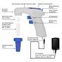 stonylab Motorized Pipette Controller, 0.1-200ml Electronic Large Volume Pipettor Motorized Electronic Pipette Controller Pipette Filler Pipet Controller, Lightweight Rechargeable, 110-220V