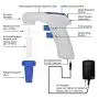stonylab Motorized Pipette Controller, 0.1-200ml Electronic Large Volume Pipettor Motorized Electronic Pipette Controller Pipette Filler Pipet Controller, Lightweight Rechargeable, 110-220V