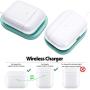 Airpods Pro Charger, Wireless Charger for Airpods/Airpods Pro Case, Wireless Charging Station for Apple Airpods, Wireless Charger Pad for Airpods Pro Earpods Bluetooth Earphone Green