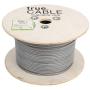 trueCABLE Cat6 Plenum (CMP), 500ft, Gray, 23AWG 4 Pair Solid Bare Copper, 550MHz, ETL Listed, Unshielded Twisted Pair (UTP), Bulk Ethernet Cable