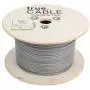 trueCABLE Cat6 Plenum (CMP), 500ft, Gray, 23AWG 4 Pair Solid Bare Copper, 550MHz, ETL Listed, Unshielded Twisted Pair (UTP), Bulk Ethernet Cable