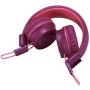 Kids Headphones-Noot Products K33 Foldable Stereo Tangle-Free 5ft Long Cord 3.5mm Jack Plug in Wired On-Ear Headset for iPad/Amazon Kindle,Fire/Boys/Girls/School/Laptop/Travel/Plane/Tablet(Plum)