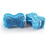 Emoly Upgraded Soft Silicone Body Brush Body，Scrubber Bath Shower Glove Exfoliating Skin SPA Massage Scrubber Cleanser, Antiskid Finger Sleeve for Baby Kids Wife Men Women Family (Blue)
