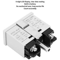 H7EC-BLM Electronic Counter Digital Electrical Counter Totalizer without Voltage Input with 6-Digit LCD Display