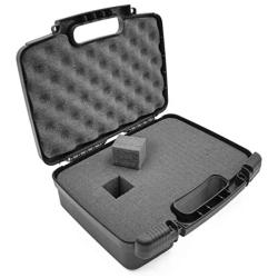 CASEMATIX 12'' Customizable Foam Case for Portable Electronics - Hard Carrying Case with Pre-Diced Foam Interior for Use As Pico Projector Case, Microphone Case, Recorder Case and More