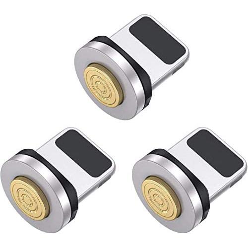 Gen2 Magnetic Connector Tips Head Compatible with i-Procucts (3 Pack), A.S Magnetic Phone Cable Adapter