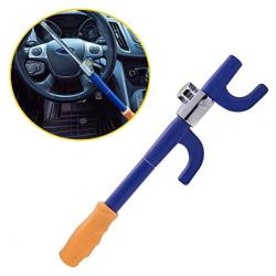 Blueshyhall Anti Theft Device Car Steering Wheel Lock Antitheft Lock Security Lock, Blue and Yellow