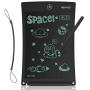 NEWYES 8.5 Inches LCD Writing Tablet with Lock Function Office Whiteboard Bulletin Board Kitchen Memo Notice Fridge Board Magnetic Daily Planner Gifts for Kids (Black+Lanyard)
