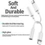 (3 Pack) iPhone Headphone Adapter, 3.5 mm Headphone Jack Adapter Aux Audio Earphones Connector, Headphone Dongle Stereo Cable Compatible with iPhone 11/11Pro/X/XR/XS/XSmax/8,Support All iOS System