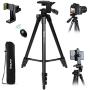 Endurax Camera Tripod 60'' for Canon Nikon Phone DSLR Tripods Stand with Universal Phone Mount & Remote Shutter Max Load 6.6 lb