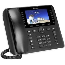 OBi2182 WiFi VOIP Phone with Power Adapter - 12-Line Cloud-Managed Gigabit Google Voice Phone with Color Display