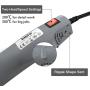 Mlife Mini Heat Gun - 300 Watt - Dual-Temperature Heat Tool with 6.5FT Power Cord for DIY Acrylic Resin Cups Tumblers Embossing Shrink Wrapping Paint Drying Crafts Electronics DIY (Light Gray)