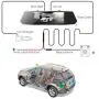 TOGUARD Backup Camera for Cars 7'' Mirror Dash Cam Touch Screen 1080P Rear View Mirror Camera Front and Rear Dual Lens with Waterproof Reversing Camera Parking Assistance