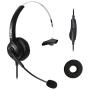 VoiceJoy Corded Telephone RJ9 Headset Monaural with Noise Canceling Microphone Headphones with Volume and Mute Switch ONLY for Cisco 7942 7971 8841 9941 etc Office IP Phones