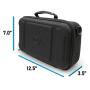 CASEMATIX Hair Clipper Barber Case Holds Three Electric Clippers, Hair Buzzers, Trimmers, T Finisher Liner - Travel Case For Clippers, Stylist and Hair Cutting Supplies