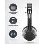 Mpow HC5 Bluetooth Headset V5.0, Wireless Headphones with Dual Microphone, CVC8.0 Noise Canceling, 22+Hrs Talk Time, Soft Ear Pad, Wireless Business Office Headset for Calling, Music (Wired Optional)