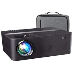 XINDA Native 1920x 1080P Projector,7500 L Upgrade Full HD 4K Projector for Outdoor Movies with 400'' Diagonal,Support 4K Dolby Video and Zoom,Compatible with TV Stick,Phone,PC,TV Box,PS4 (Black)