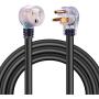 Miady 25ft 50AMP Welder Extension Cord, 8 Gauge Heavy Duty Industrial NEMA 6-50 Welding Machine Cord with Lighted End, ETL Approved