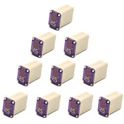 10 Pack 608825 25 Amp Micro Cartridge Fuses - FMM MCASE Type Fuse