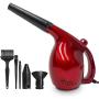 Compucleaner 2.0 -Durable ABS Plastic Electric High Pressure Air Duster - Computer Cleaner Blower - Keyboard Cleaner - Electronic Devices and Laptop Cleaner - Replaces Compressed Air Cans-RED