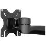 StarTech.com Desk Mount Dual Monitor Arm – Articulating - Supports Monitors 12 to 24 – Adjustable VESA Monitor Arm - Grommet or Desk Mount – Black (ARMDUAL)