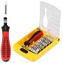 Apsung 37 in 1 Precision Screwdriver Set with Slotted, Phillips, Torx& More Bits, Non-Slip Magnetic Electronics Tool Kit for Repair iPhone, Android, Computer, Laptop, Watch, Glasses, PC etc