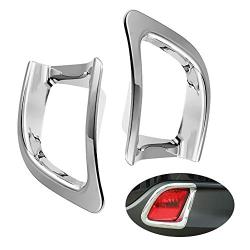 Chrome Rear Bumper Fog Light Lamp Cover Trim Replacement for Toyota Highlander 2014 2015 2016 2017 2017
