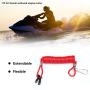 Acouto Outboard Engine Ignition Emergency Kill Stop Switch Safety Tether Lanyard Engine Safety Kill Stop Switch Lanyard Tether Cord Lanyard Rope Clip Fit for Suzuki