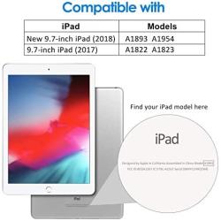JETech Case for iPad (9.7-Inch, 2018/2017 Model, 6th/5th Generation), Smart Cover Auto Wake/Sleep, Blue