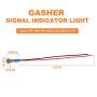 Gasher 12V/24V/110V 20mA Energy Saving Indicator Light Mounting Hole Size 6mm Green Yellow Red Blue White 5 Pcs
