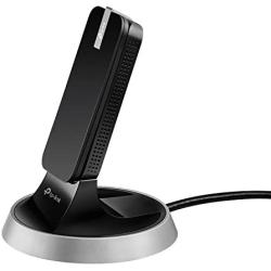 TP-Link AC1900 USB WiFi Adapter for PC(Archer T9UH)- Dual Band Wireless Network Dongle for Desktop with 2.4GHz/5GHz High Gain Antennas, Supports Windows 10/8.1/8/7, Mac OS