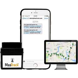 MasTrack- GPS Tracking Device for Cars with No Contract | Track On Computer Smartphone | Fleet Monitoring Tracking Employees, Teens, Spouse| Plug Into OBD Port Instant Alerts & Engine Diagnostics…