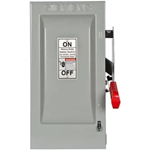Siemens SIEHF361 SIE HF361 3P 600V 30A SFTY SW, Black