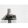 TechOrbits Standing Desk - Stand Up Desk Converter and Monitor Riser - Height Adjustable Sit Stand Tabletop Workstation Wood Brown